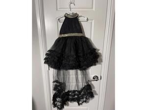 Girls Dress Sleeveless Kids Toddler Size 3 Black Sequins K94